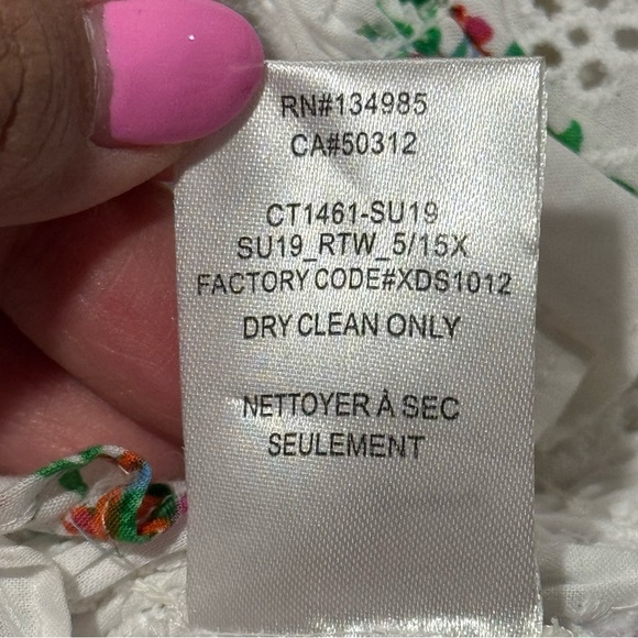 For Love & Lemons Size Small White Eyelet Floral Cottage Boho Romantic Crop Top - Picture 6 of 7